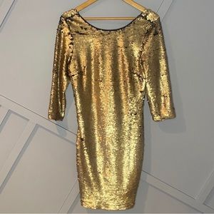 Sequin Mini Dress L